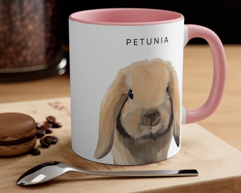 Personalised Pet Mug, Dog Coffee Mug, Pet Memorial, Gift Idea for Dog Lovers, Dog Mom, Custom Dog Portrait, Digital Proof within 24-48HRS 1 Pet