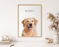 Custom Pet Portrait: Dog Painting from Photo (Digital File)