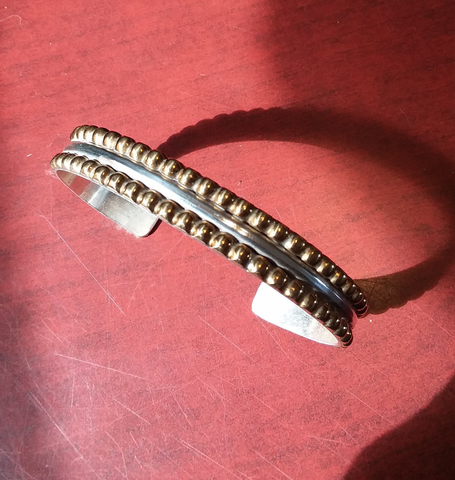 Sterling Silver With Brass Bracelet Etsy Australia