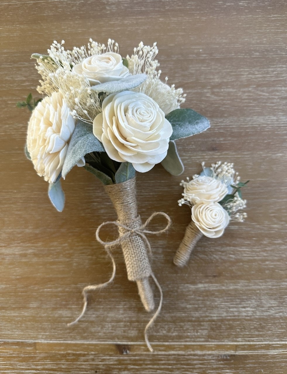 Wood Flower Bouquet Bundle