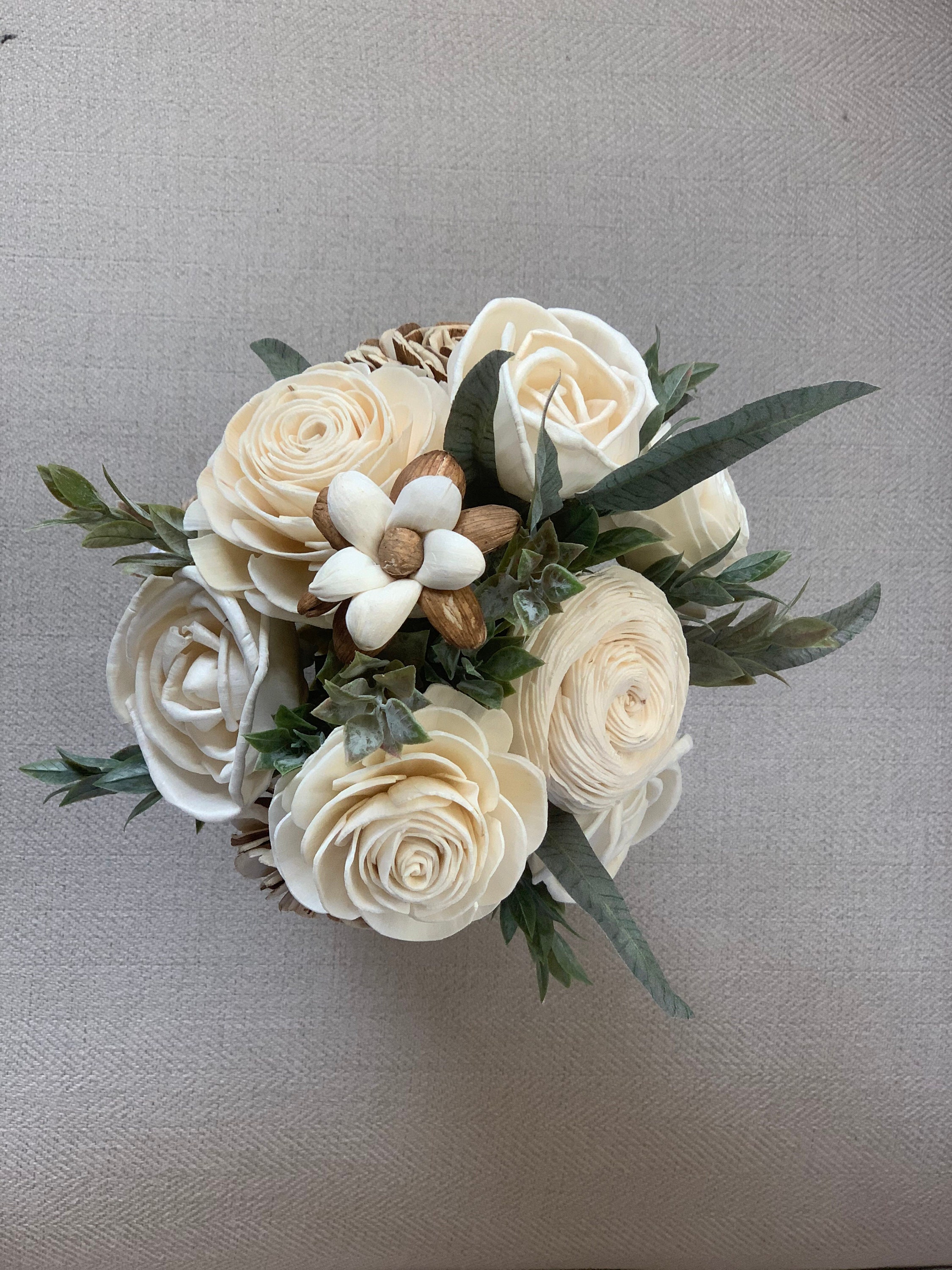 Wood flower bouquet Wooden flower bouquet Sola wood flower Etsy