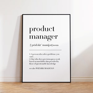Product Manager, Product Manager Print, Product Manager Poster, Product Manager Wall Art, Printable Art, Product Quote Print
