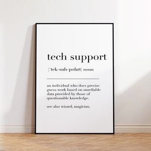 Technischer Support, Technischer Support Druck, Technischer Support Poster, Technischer Support Definition, Technischer Support Wanddekoration, Technischer Support Geschenk
