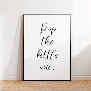 Pop the Kettle on, Pop the Kettle on Print, Kitchen Print, Kitchen Poster, Kitchen Quote, Kitchen Wall Art, Home Print