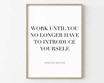 Harvey Specter Print Etsy France