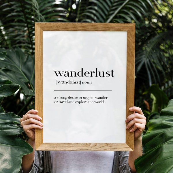 Wanderlust Poster Etsy
