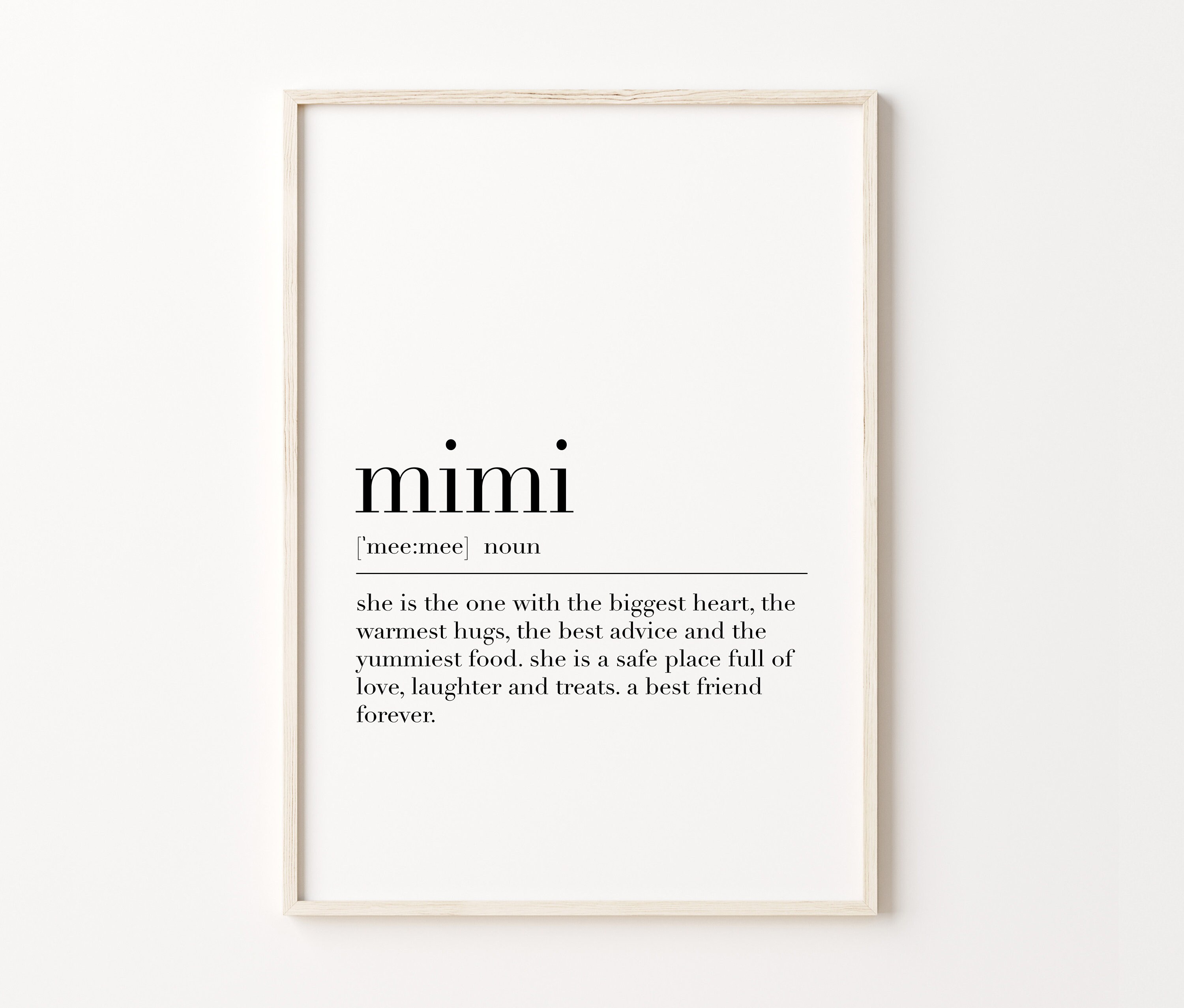 Mimi Definition, Mimi Poster, Mimi Sign, Mimi Gifts, Gifts for Grandma ...