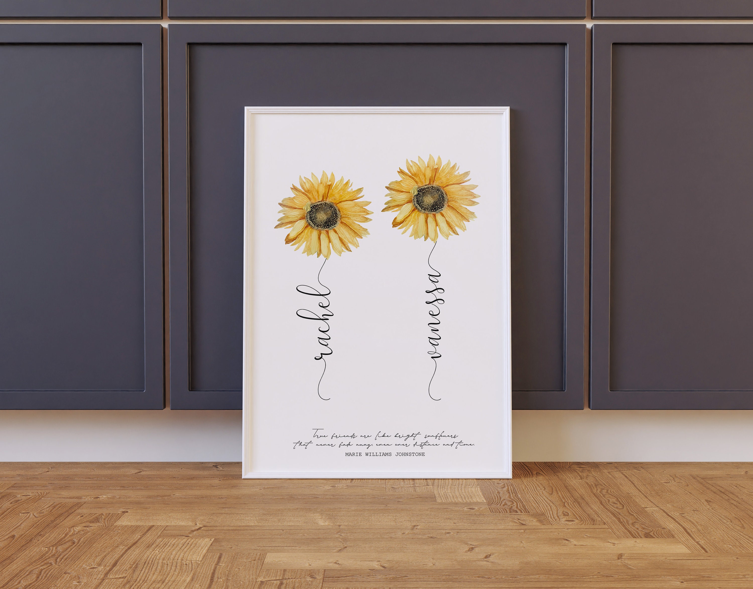 Sonnenblumen-Häkelpuppe - Handgefertigtes Geschenk Für Die Beste Freundin, Mit Persönlicher Karte