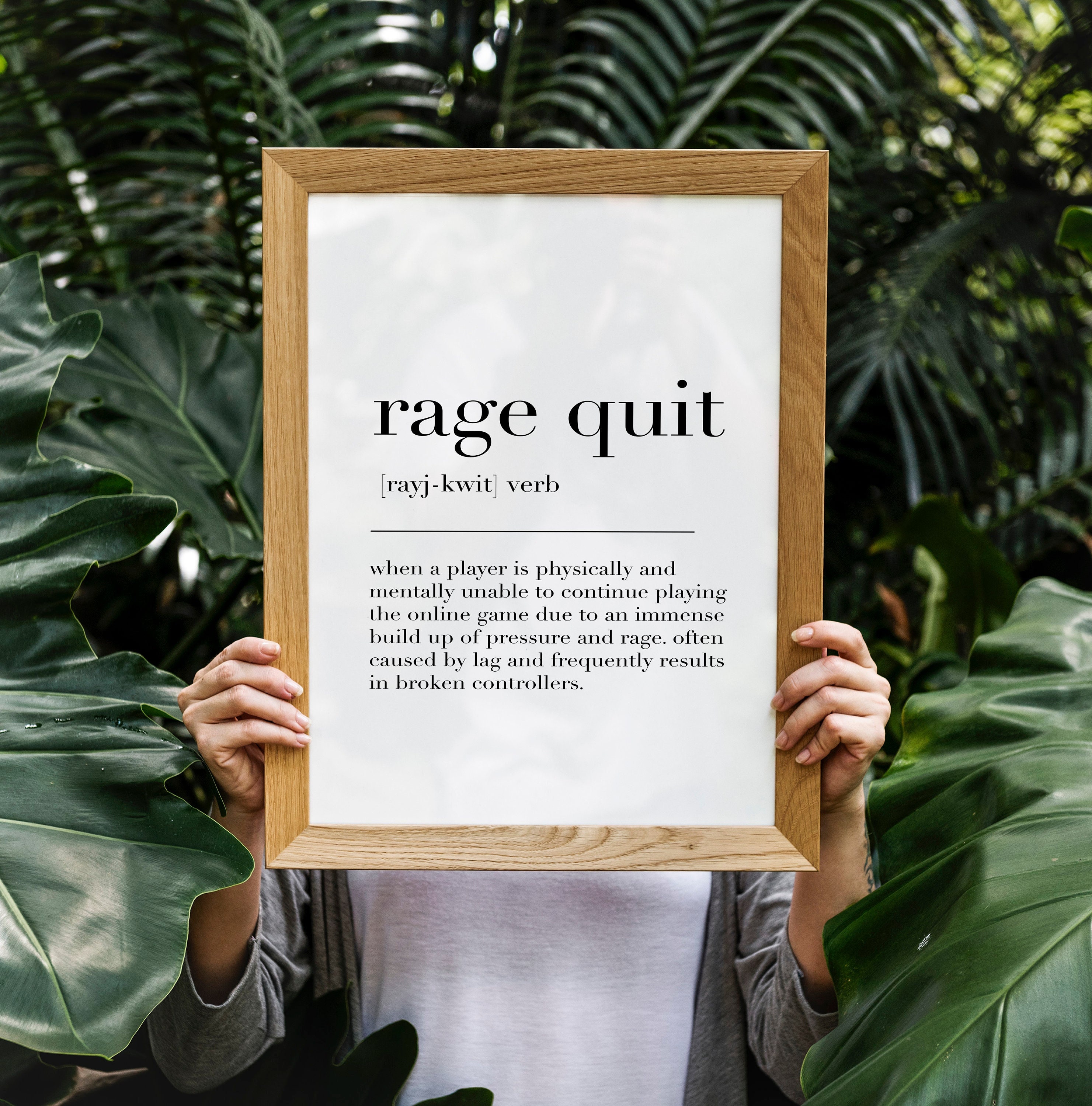 Rage Quit Game - Rage Quit Definition, Gaming Zoom gifts Poster