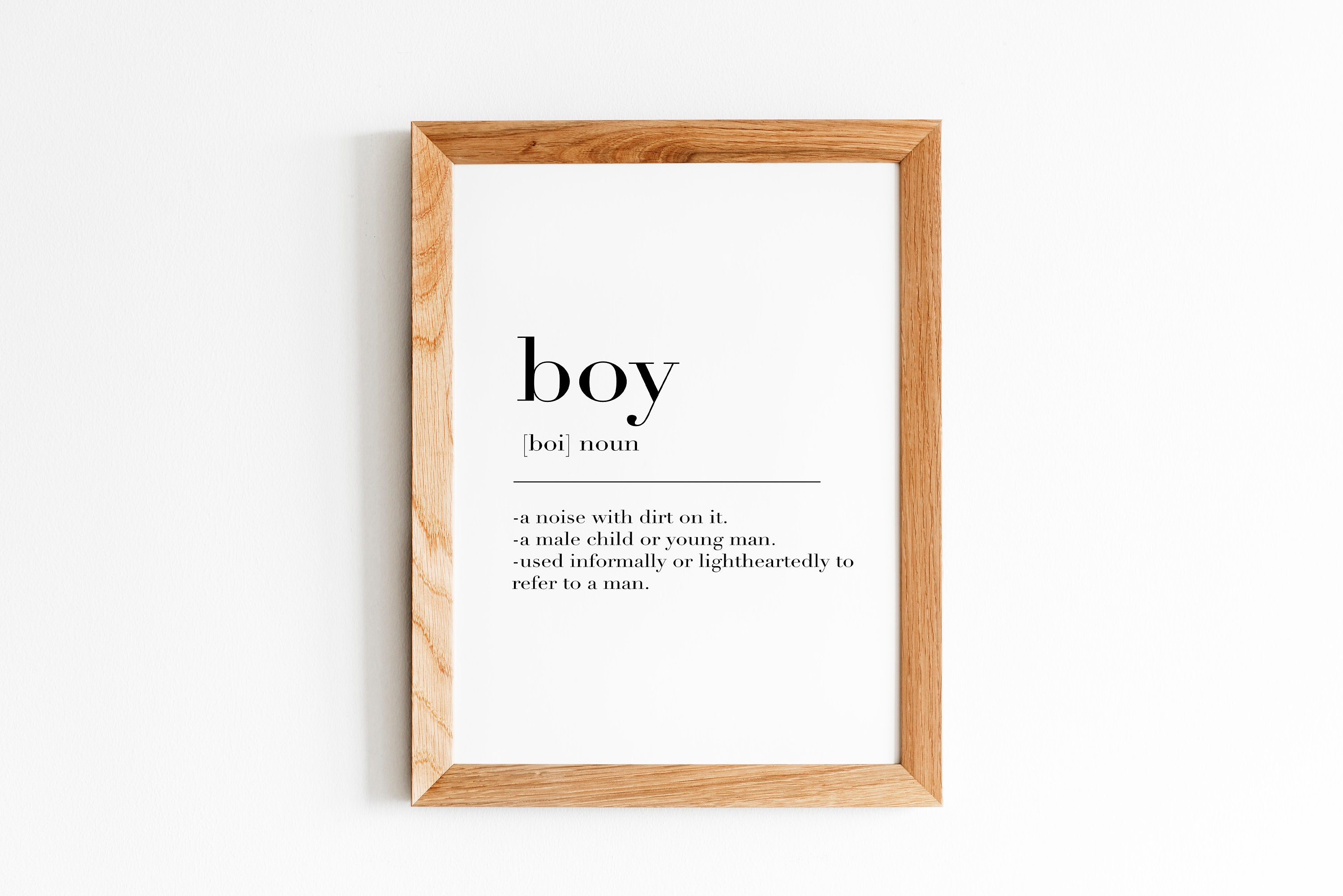 Boy Boy Print Boy Poster Boy Definition Boy Definition Etsy