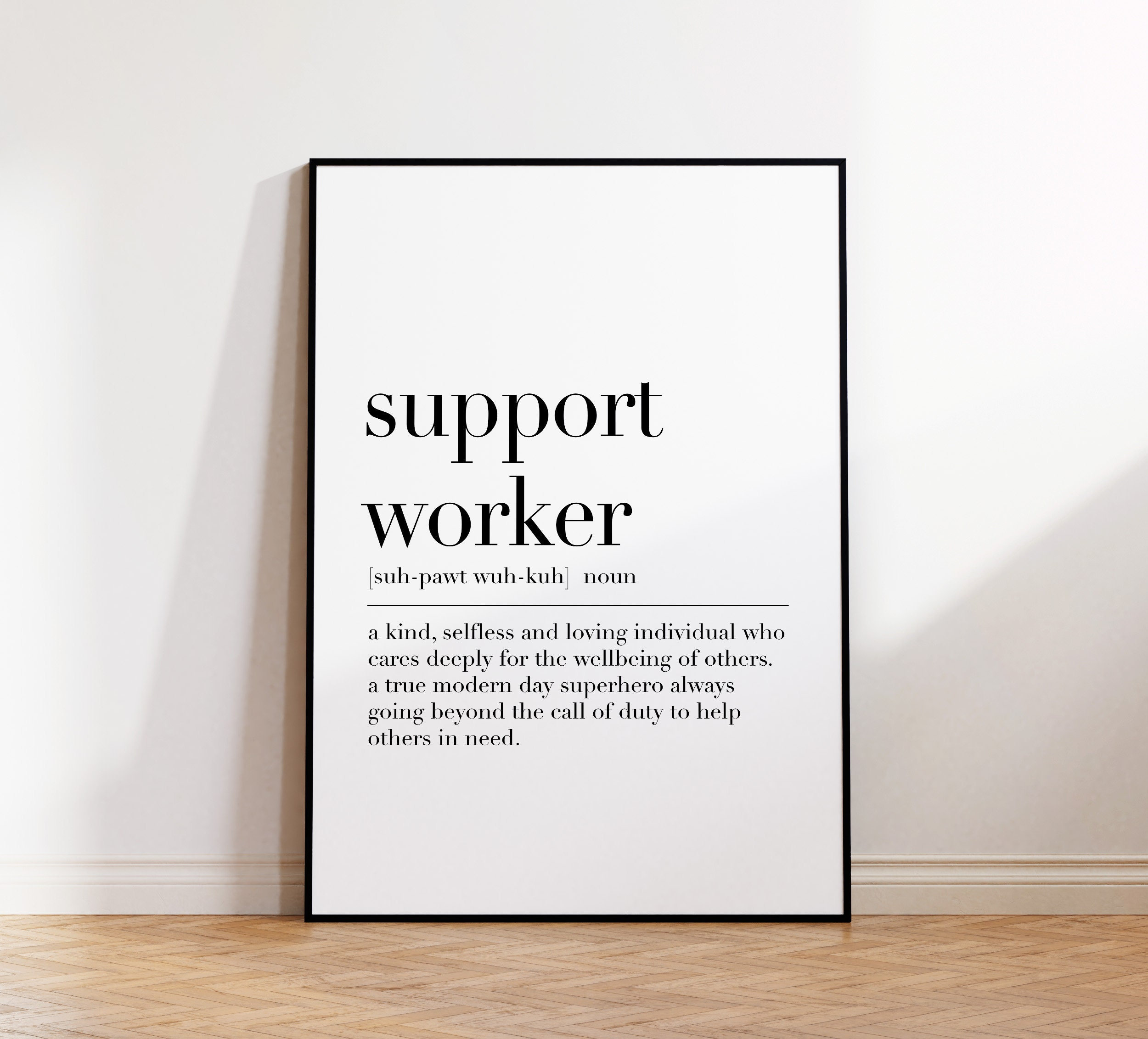 Support Worker, Support Worker Definition Print, Support Worker Poster,  Gift for Support Worker, Quote Wall Art, Dictionary Poster - Etsy, image size:2500x2263