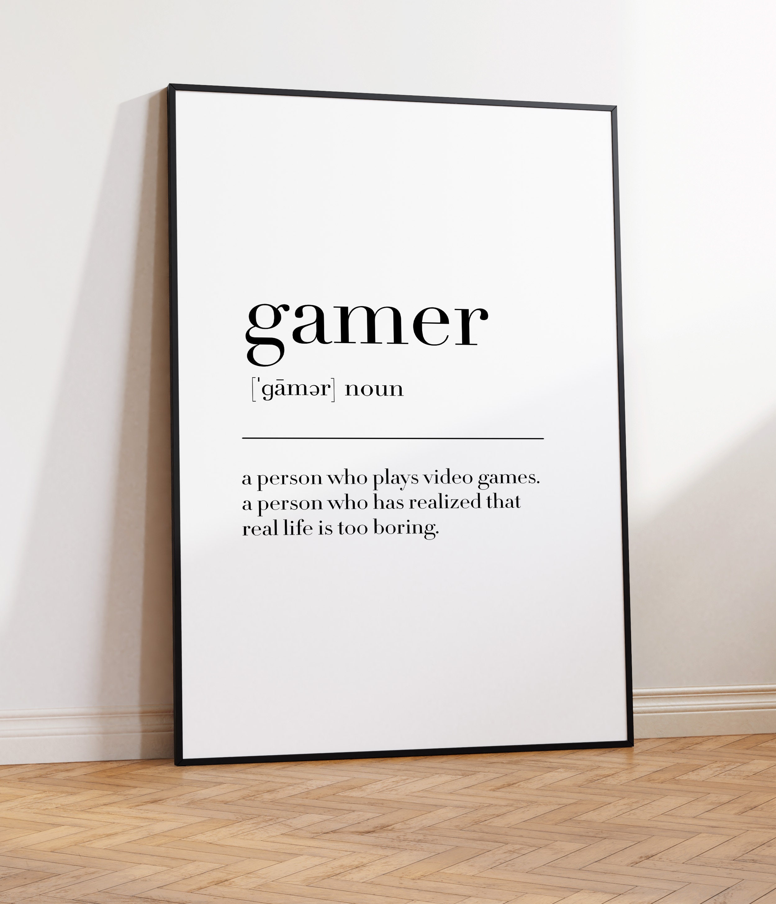 Gamer, Gamer Print, Gamer Poster, Gamer Definition, Gamer Wall Decor ...