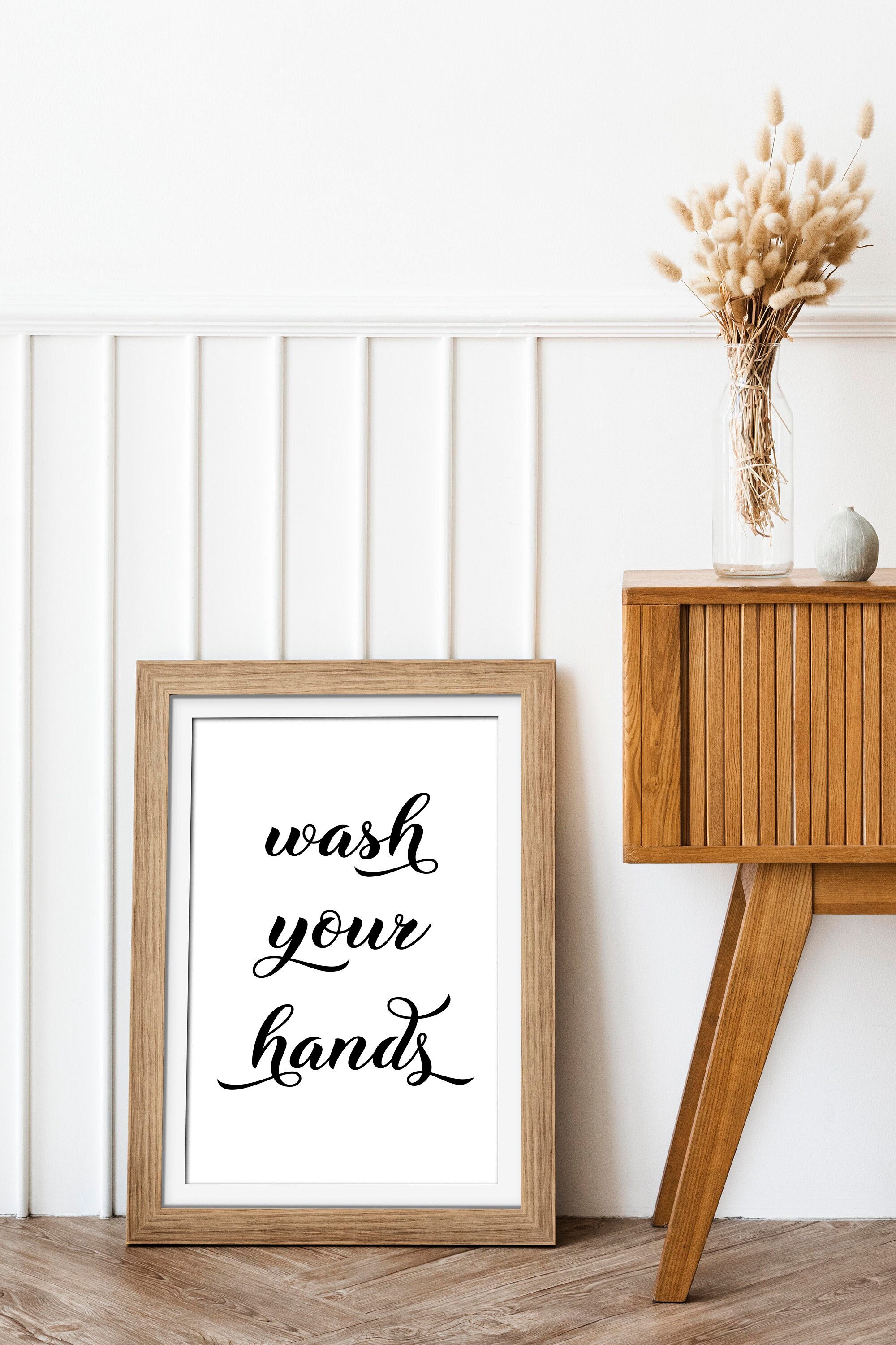 Waschen Sie Ihre Hände Badezimmer Wanddekoration Waschen Sie | Etsy