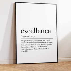 EXCELLENCE DEFINITION MEANING visual data 8