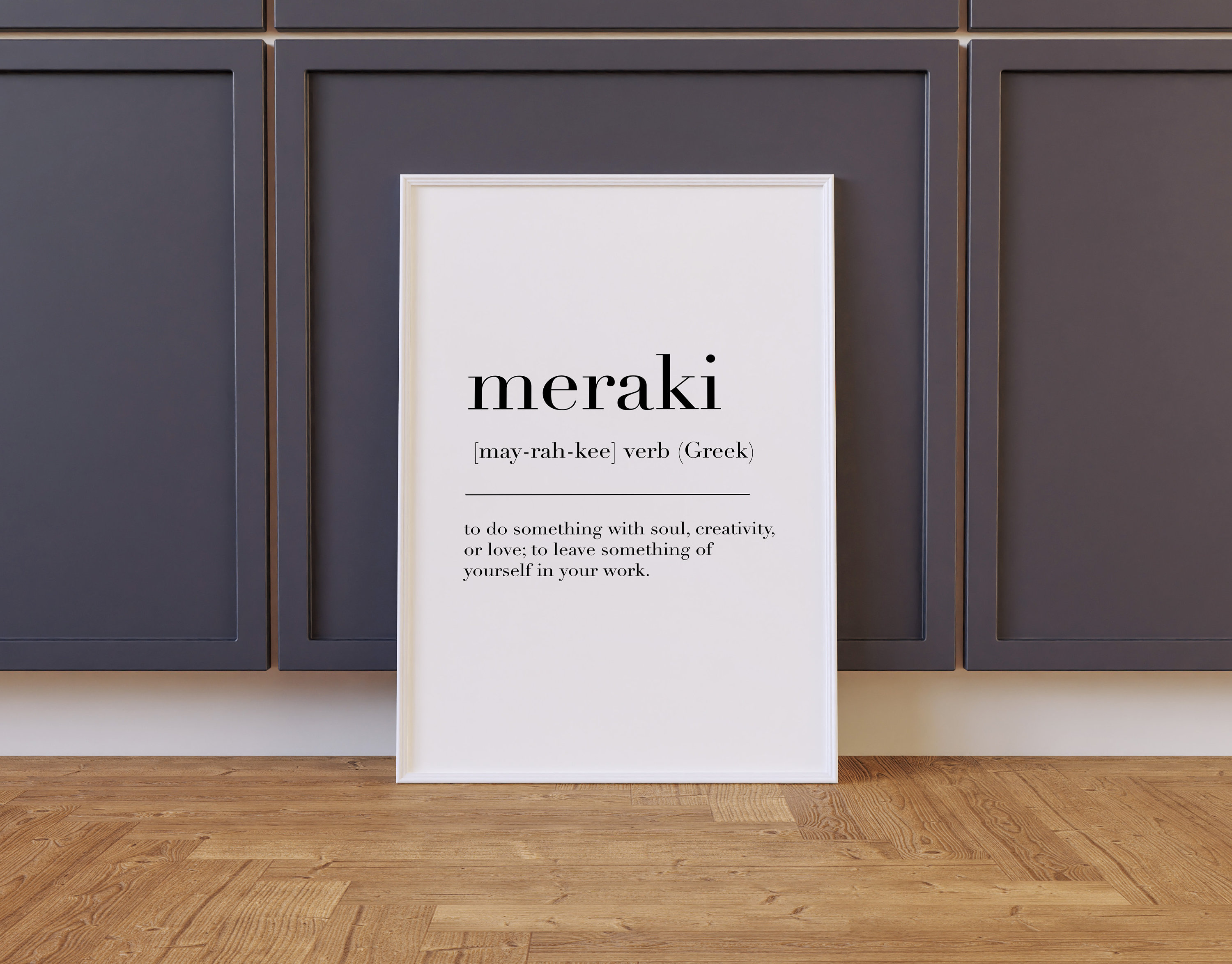 Moderne Griechische Wandbilder - Eunoia Definition Leinwanddruck Für Kreative Wohnraumgestaltung