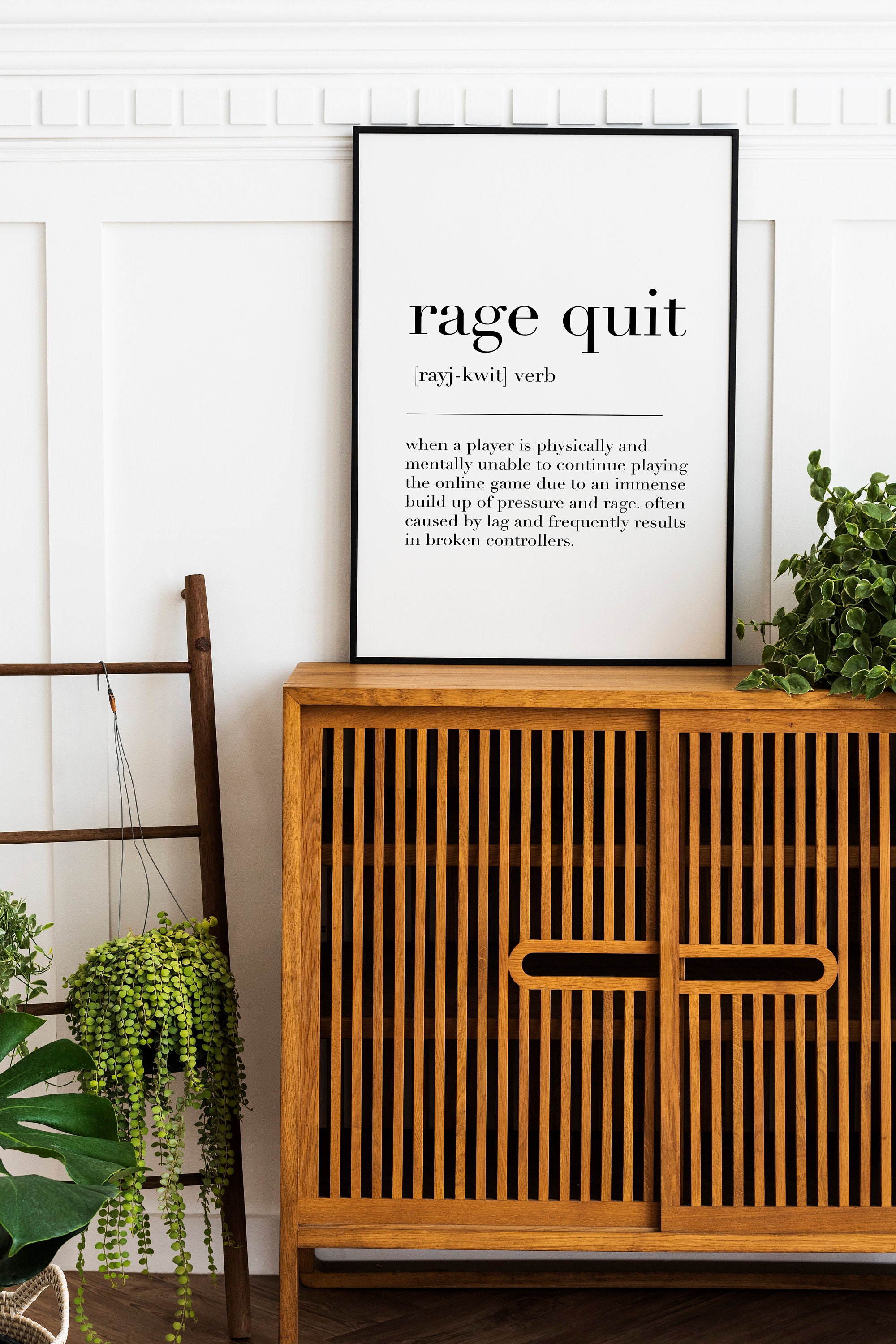 Rage Quit Game - Rage Quit Definition, Gaming Zoom gifts Art Board Print  for Sale by NamNguyen97