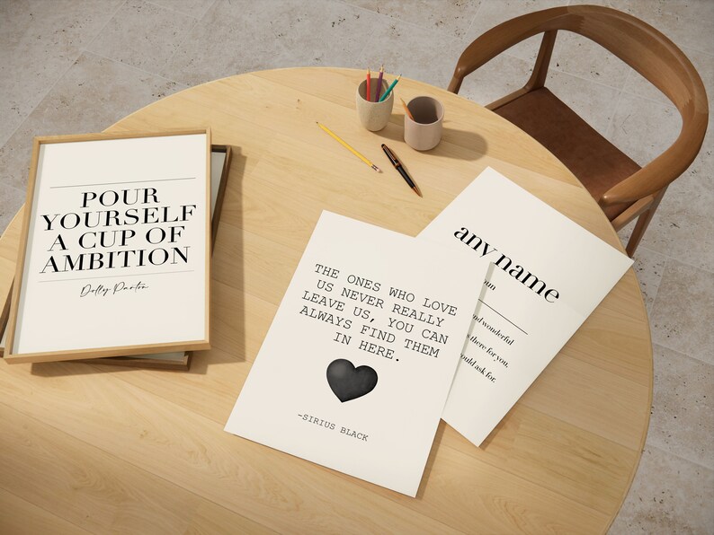 Commitment, Commitment Poster, Commitment Wall Decor, Commitment Definition Print, Quote Wall Art, Dictionary Poster bild 6