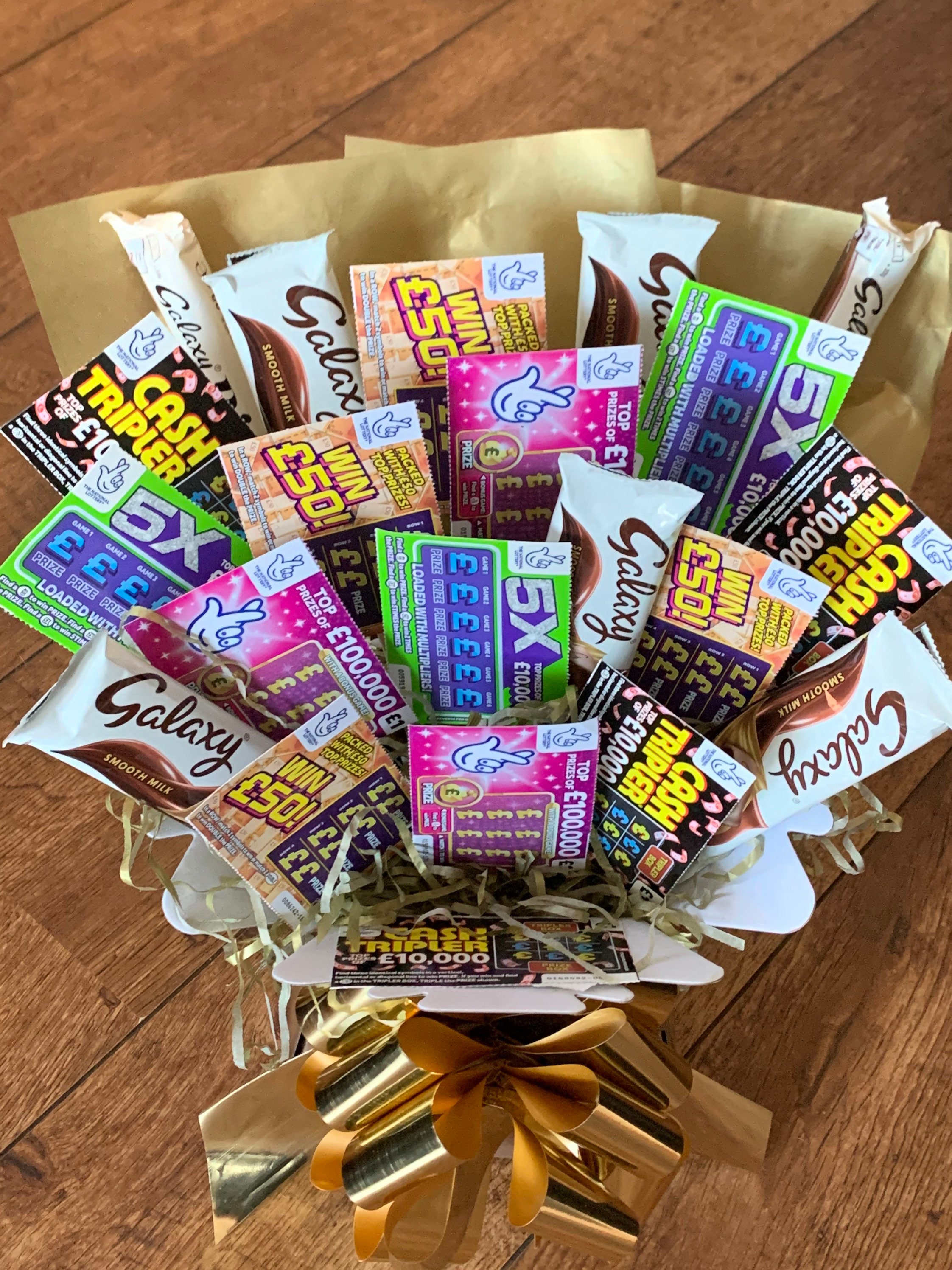 Winner winner chocolate scratch card bouquet Etsy