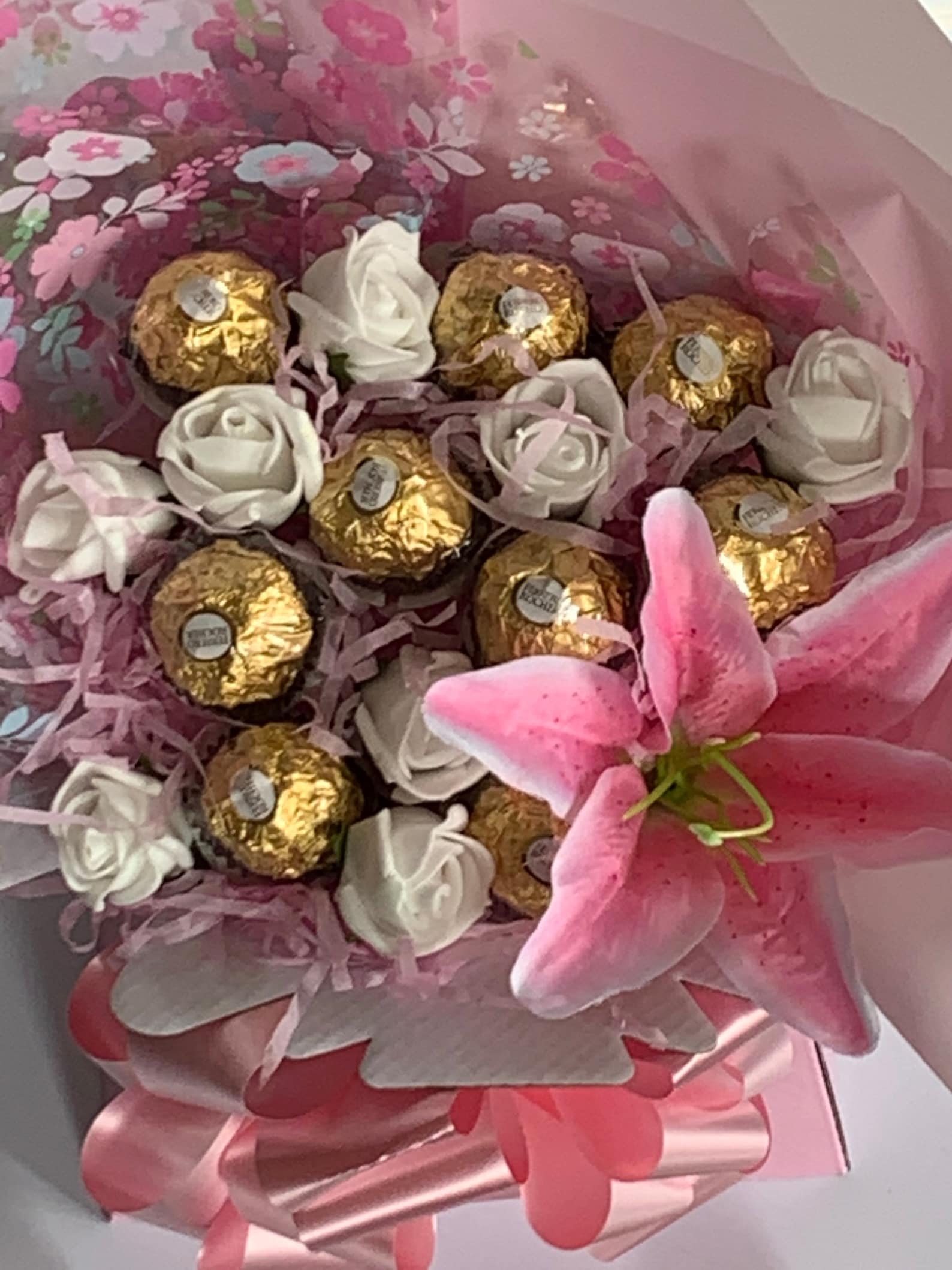 Ferrero rocher chocolate bouquet & flowers sweet gift treat Etsy