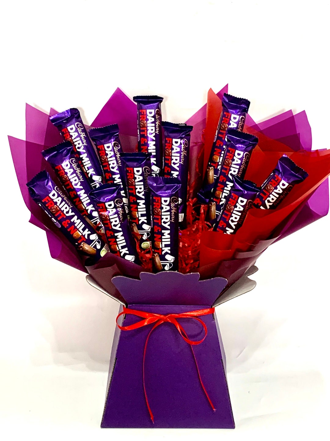 Large Cadburys Fruit & Nut Chocolate Bouquet Sweet Gift Etsy UK