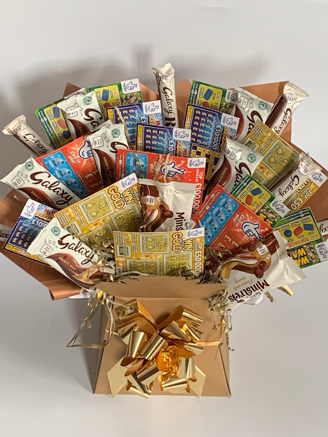 Winner Winner Chocolate Scratch Card Bouquet Etsy UK