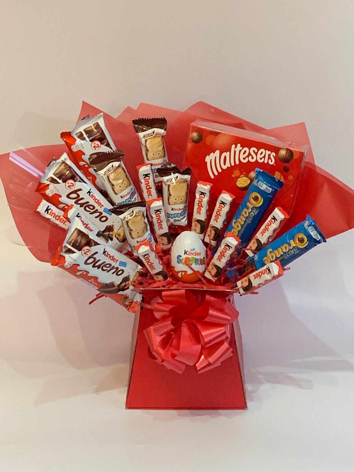 Kinder Mixed Chocolate Bouquet Sweet Gift Hamper Etsy UK