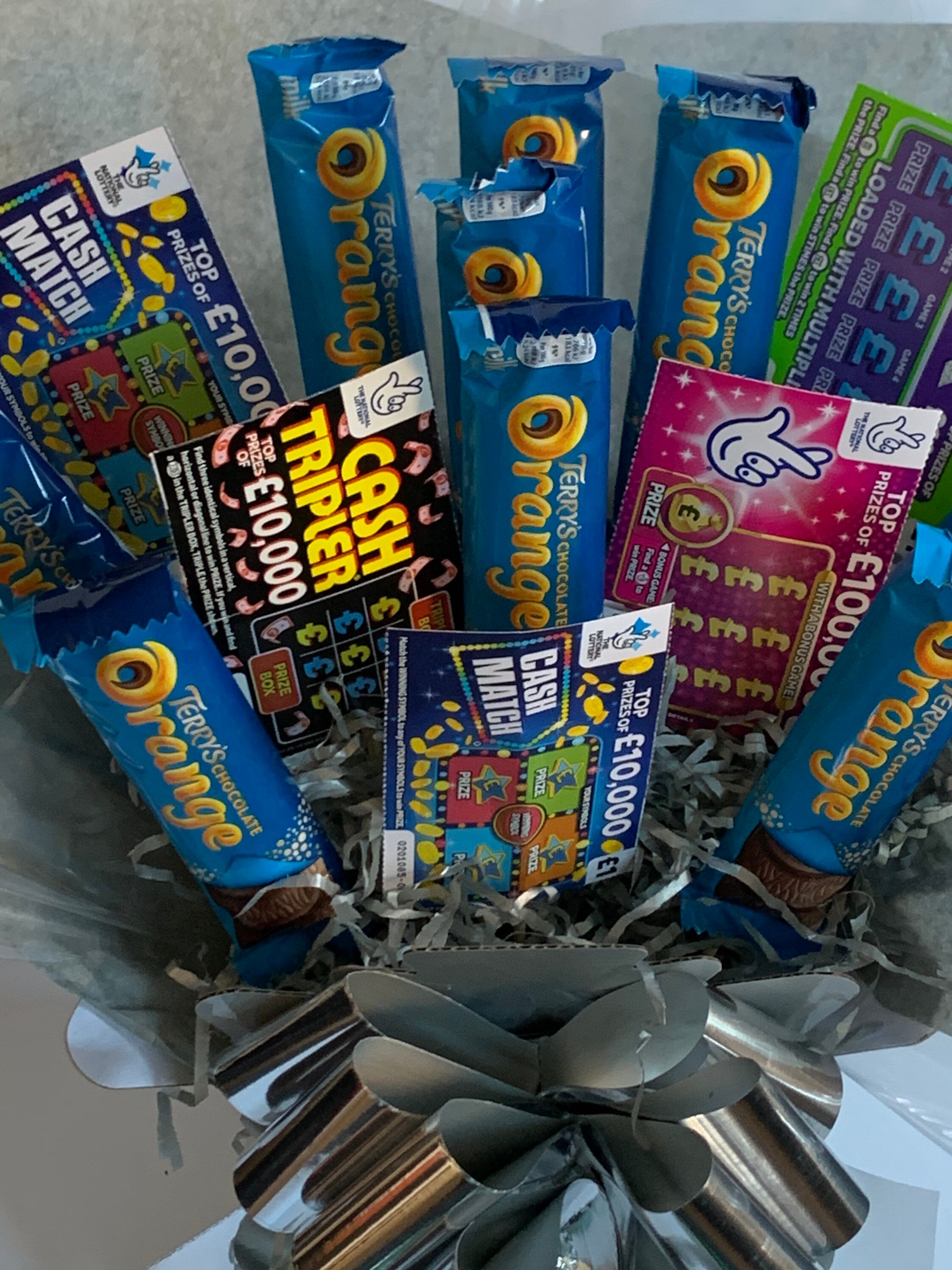 Scratch card chocolate bouquet sweet gift treat hamper Etsy