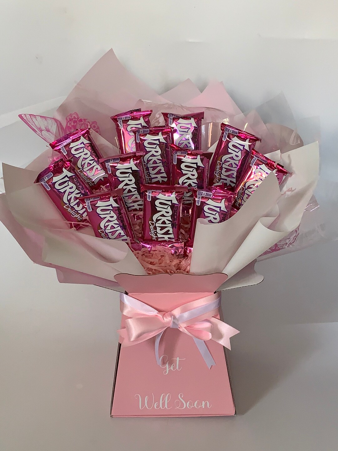 Personalised Frys Turkish Delight Chocolate Bouquet Sweet Etsy UK