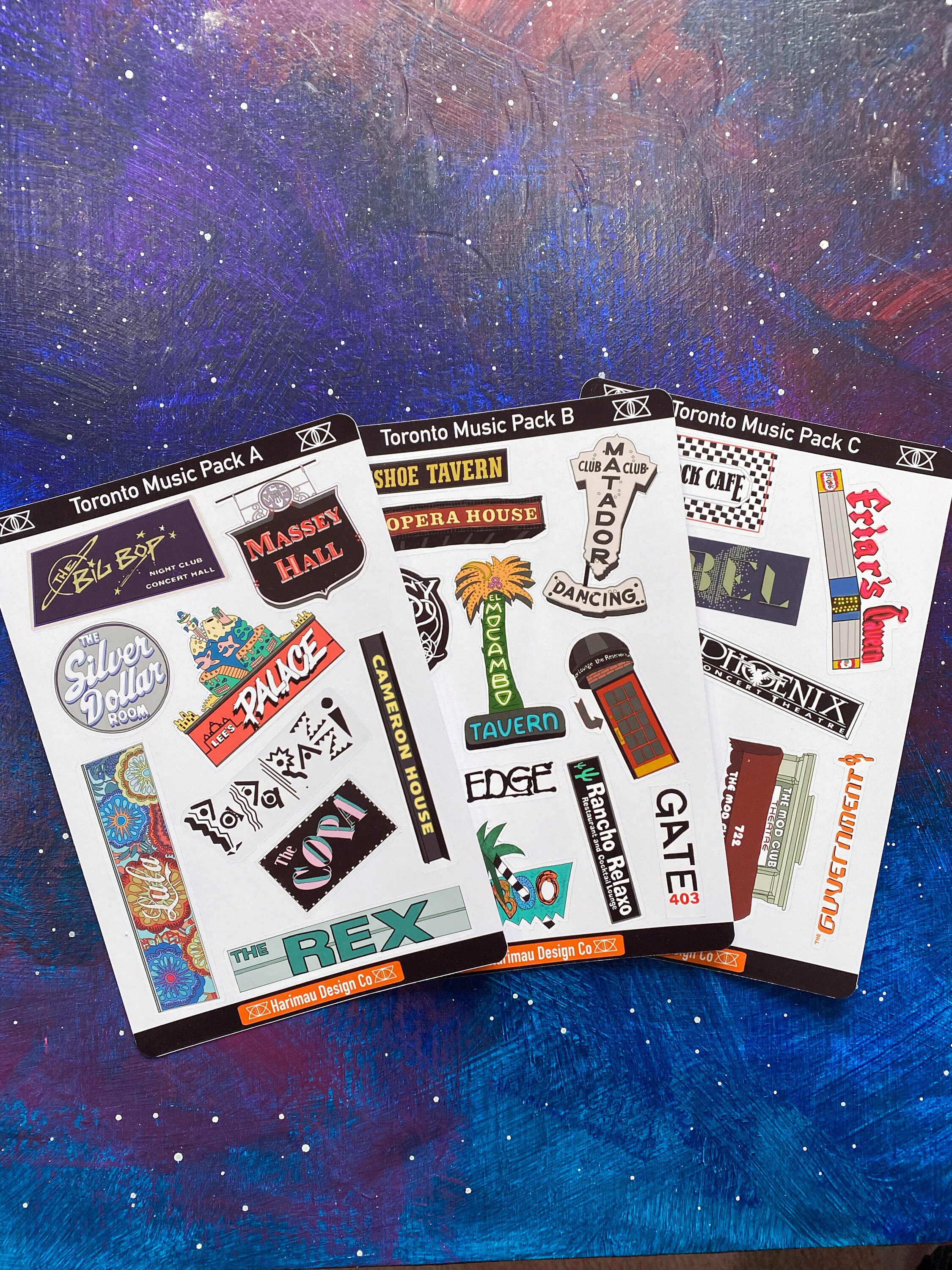 Toronto Music Venues Toronto Laptop Stickers Planner Stickers Mini