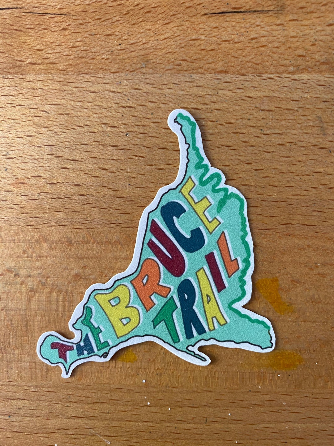 Trail Map Sticker Bruce Trail Map Sticker - Vinyl Laptop Waterbottle Planner Waterproof ...