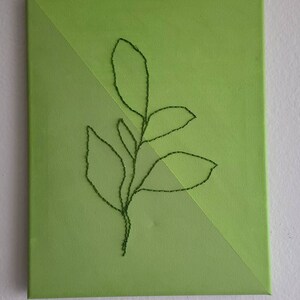Embroidery Canvas -Plant