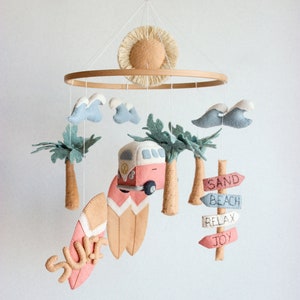 Surf baby mobile, beach baby mobile, ocean baby mobile