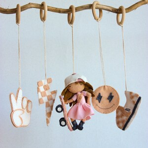 Rad little dude nursery decor, checkered nursery decor, skateboard baby nursery
