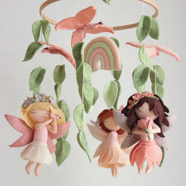 Fairy baby mobile, fairy garden mobile, fairy nursery decor