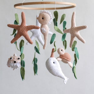 Ocean baby mobile. Nautical baby mobile.