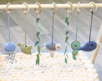 Baby play gym toys, ocean baby gym hanging toy