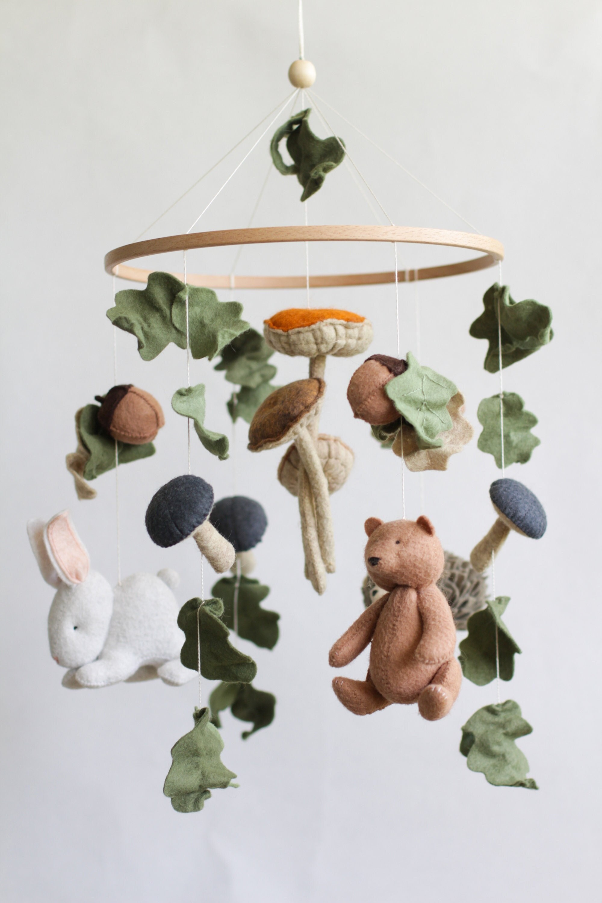 Mobile Teddy Bär Leaf GreenNaturel online kaufen