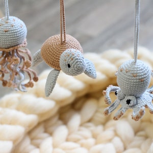 Ocean baby play gym. Neutral baby gym hanging toys