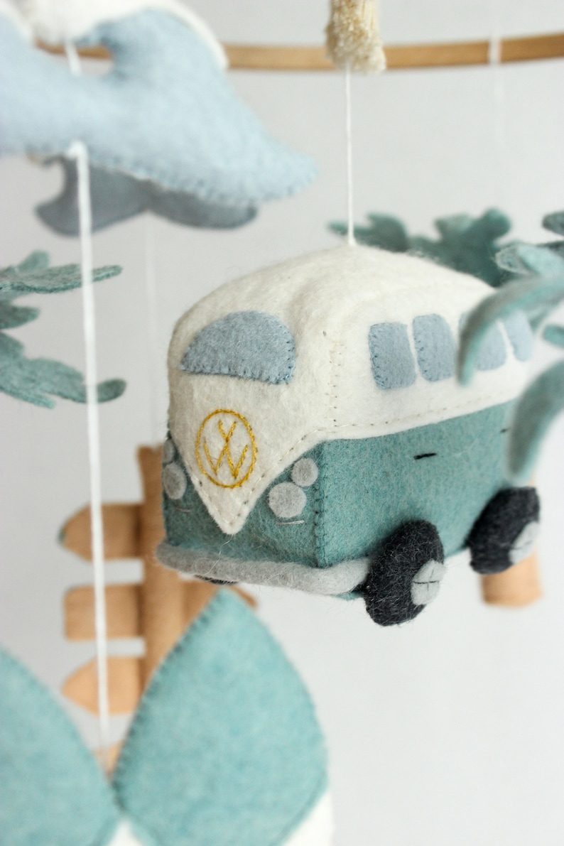 Surf baby mobile, beach baby mobile, ocean baby mobile image 3