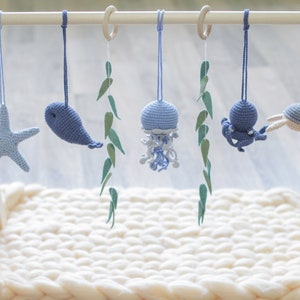 Baby gym toys ocean, baby play gym hanging toys