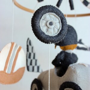 Felt Racing Flag Race Car Mobile, Checkered Flag Mobile, Racing Car Mobile, Race Car ...