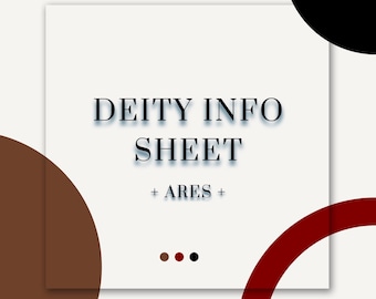 Arkusz informacyjny o Aresie – greckim bogu wojny do druku (PDF)