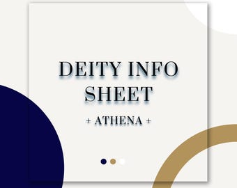 アテナ情報シート（印刷可能） – ギリシャの知恵、戦略、戦争の女神 – BOS ページ PDF
