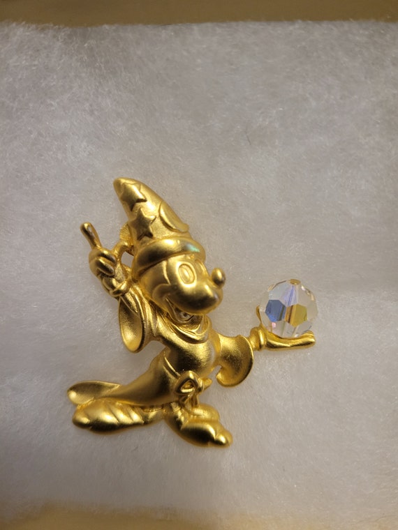 Vintage Mickey mouse fantasia brooch - image 1