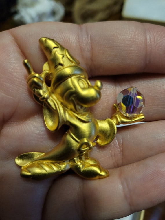 Vintage Mickey mouse fantasia brooch - image 4