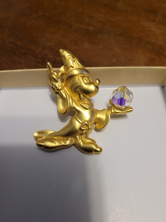 Vintage Mickey mouse fantasia brooch - image 3