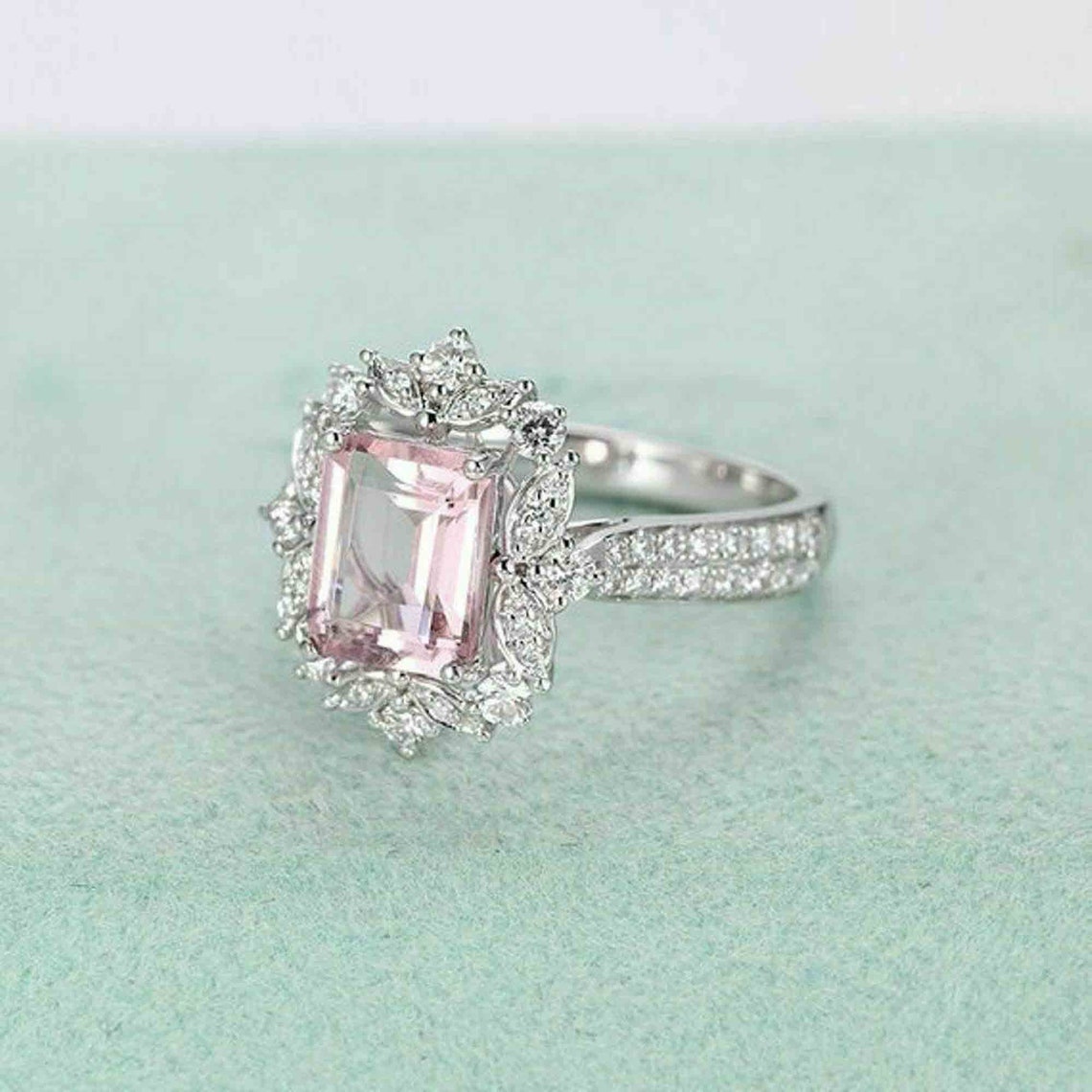 emerald cut pink sapphire emerald cut pink sapphire