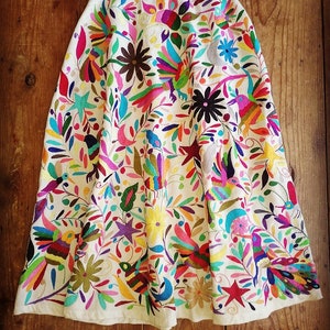 Beautiful hand embroidered otomi skirt type A