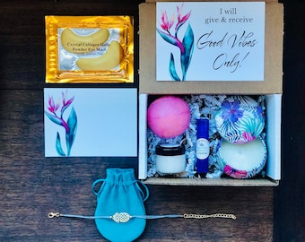 Good Vibes Gift Box. Cheer Up.Positive Vibes. Self Care Kit. Self Love. Break Up Gift. Comfort Care Package. Pamper. Spa. Uplifting. Divorce
