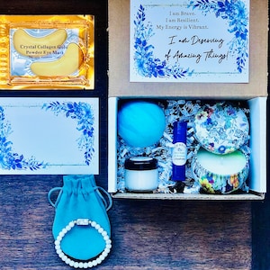 Positive Affirmation Birthday Spa Gift Box. Self Care Kit. Self Love. Gift for Her. Good Vibes. Comfort Care Package. Break Up Gift.